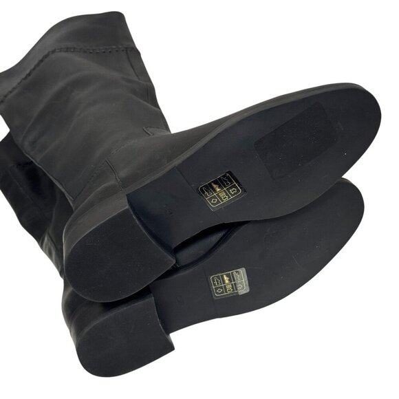 Jack Rogers Adaline Knee High Leather Riding Boot Black New Size 7.5 NEW $298 - Picture 9 of 9